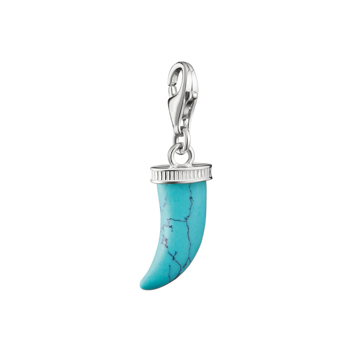 Thomas Sabo Charm-Anhänger Zahn Türkis Original Silber - 2235-404-17