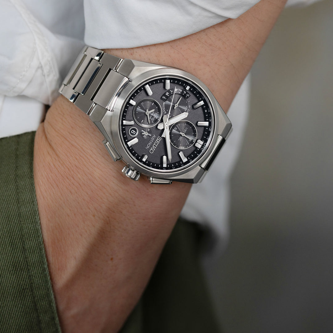 Seiko Astron GPS Solar Dual Time Chronograph - SSH163J1