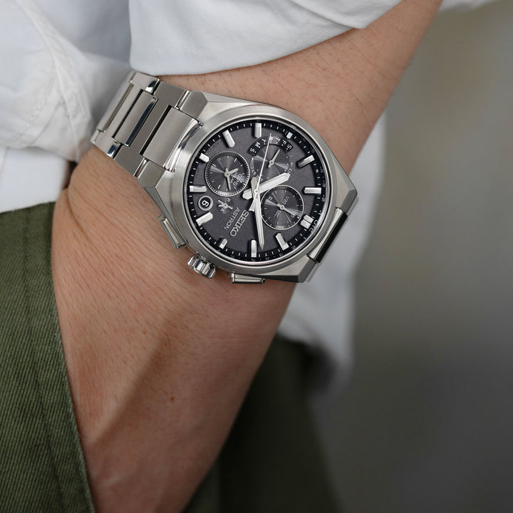 Seiko Astron GPS Solar Dual Time Chronograph - SSH163J1
