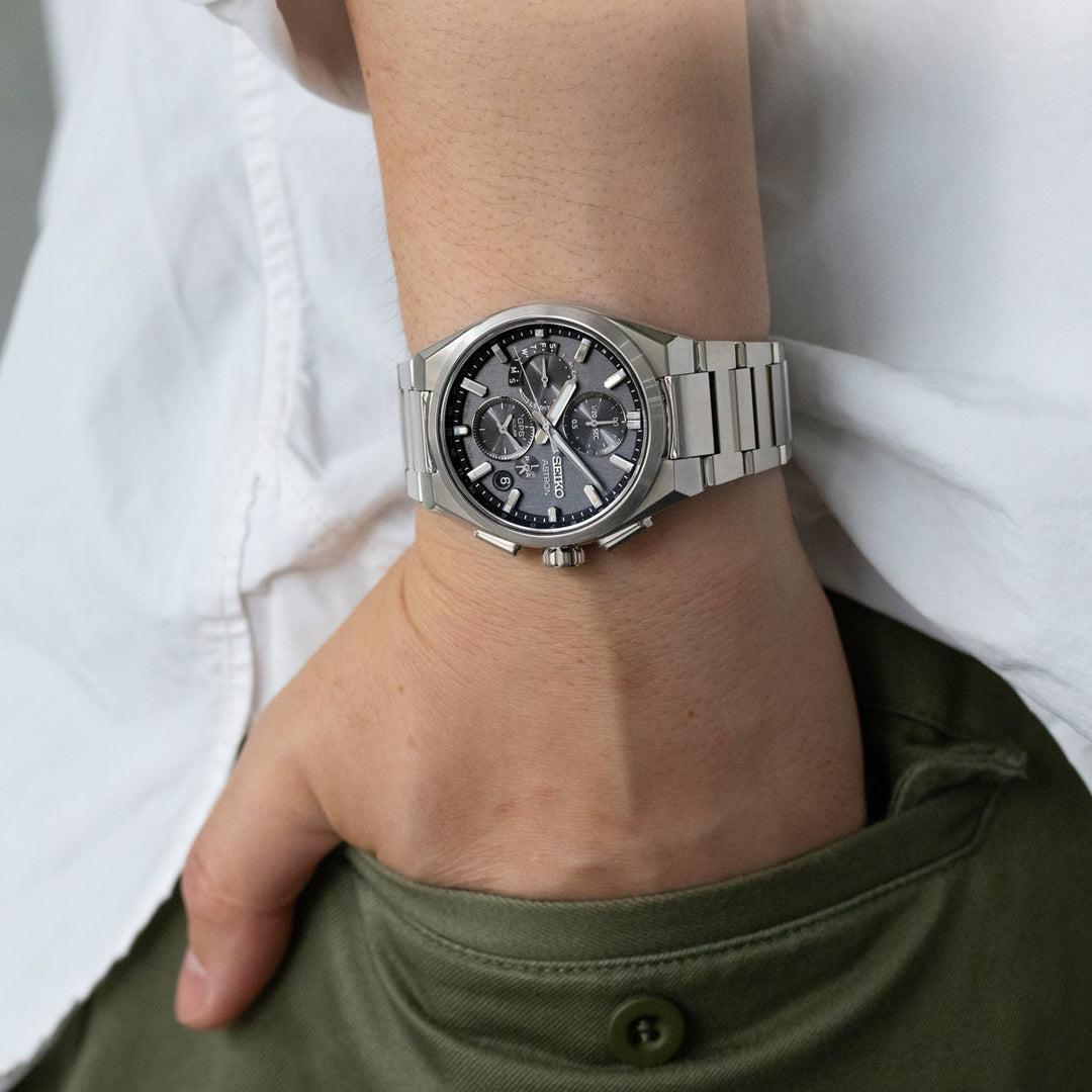 Seiko Astron GPS Solar Dual Time Chronograph - SSH163J1