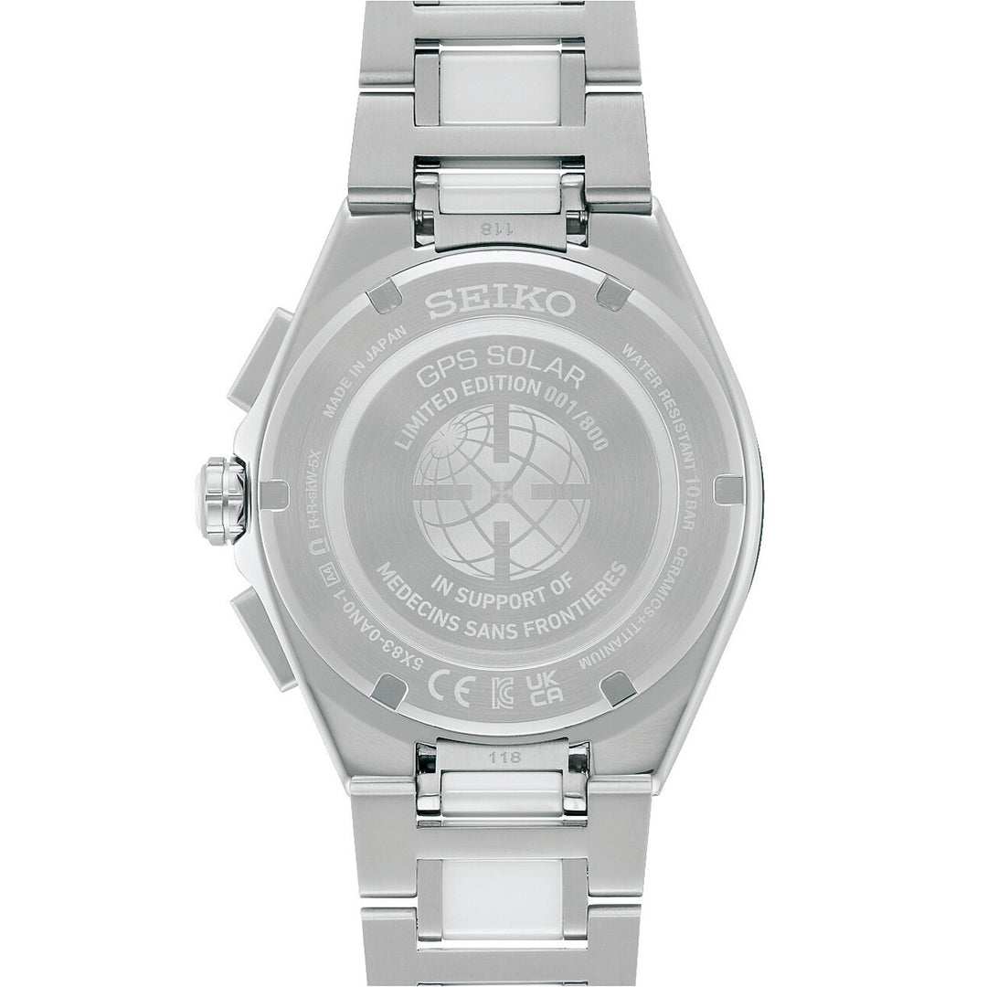 Seiko Astron GPS Solar Dual Time Chronograph Médecins Sans Frontières Limited Edition - SSH173J1