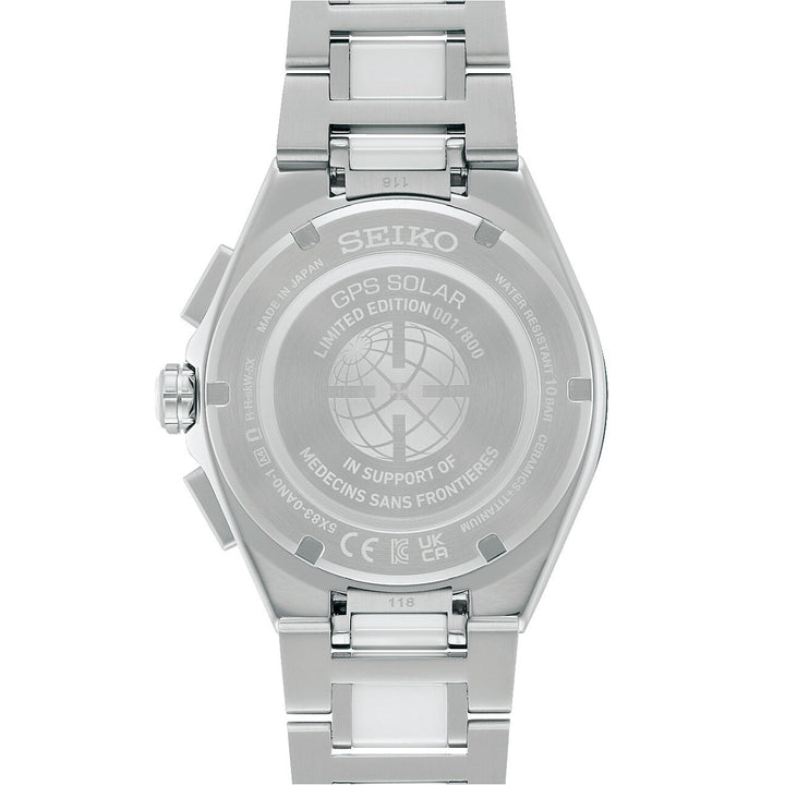 Seiko Astron GPS Solar Dual Time Chronograph Médecins Sans Frontières Limited Edition - SSH173J1