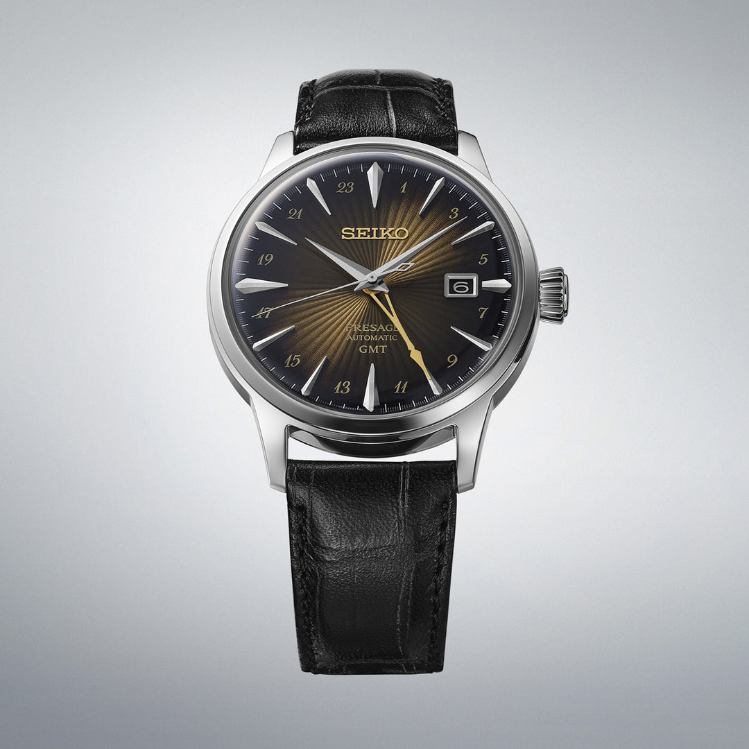 Seiko Presage Automatic Cocktail Time GMT Rusty Nail - SSK039J1