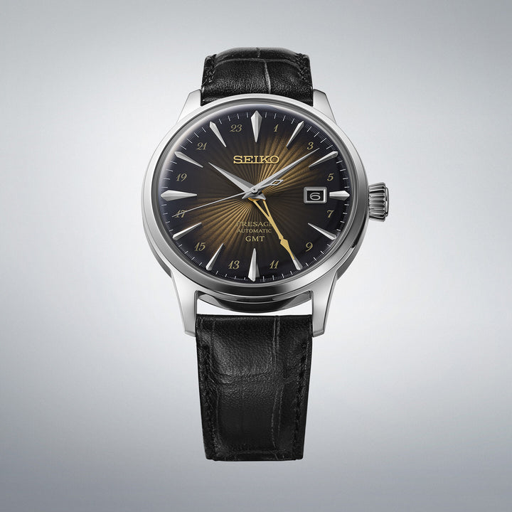 Seiko Presage Automatic Cocktail Time GMT Rusty Nail - SSK039J1