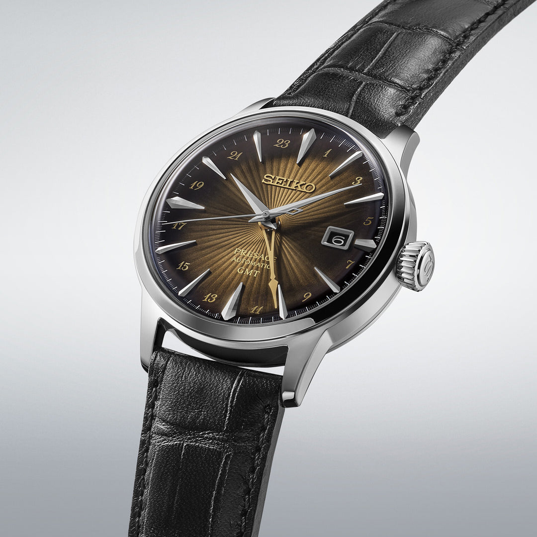 Seiko Presage Automatic Cocktail Time GMT Rusty Nail - SSK039J1