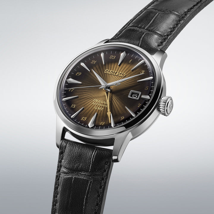 Seiko Presage Automatic Cocktail Time GMT Rusty Nail - SSK039J1