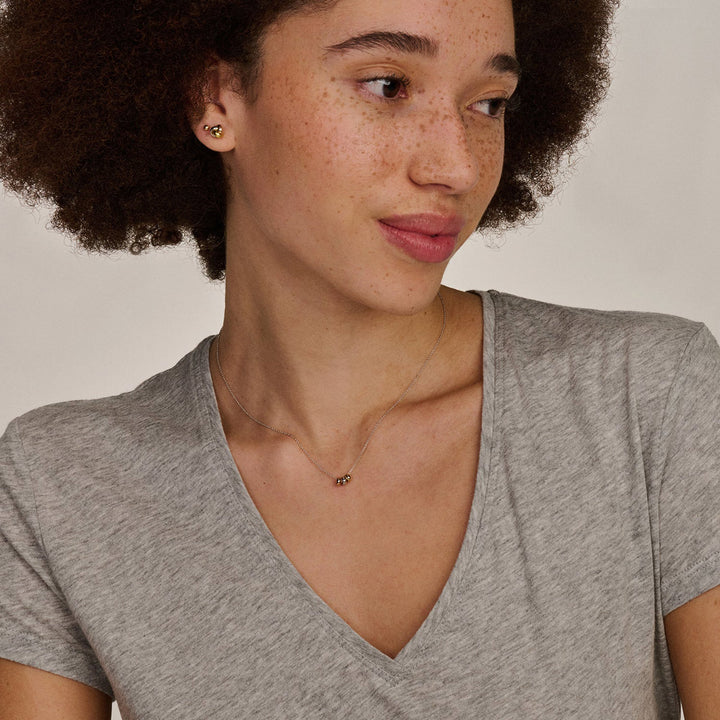 Blush Halskette 14k Weissgold, Rosegold und Weissgold - 3055WYR