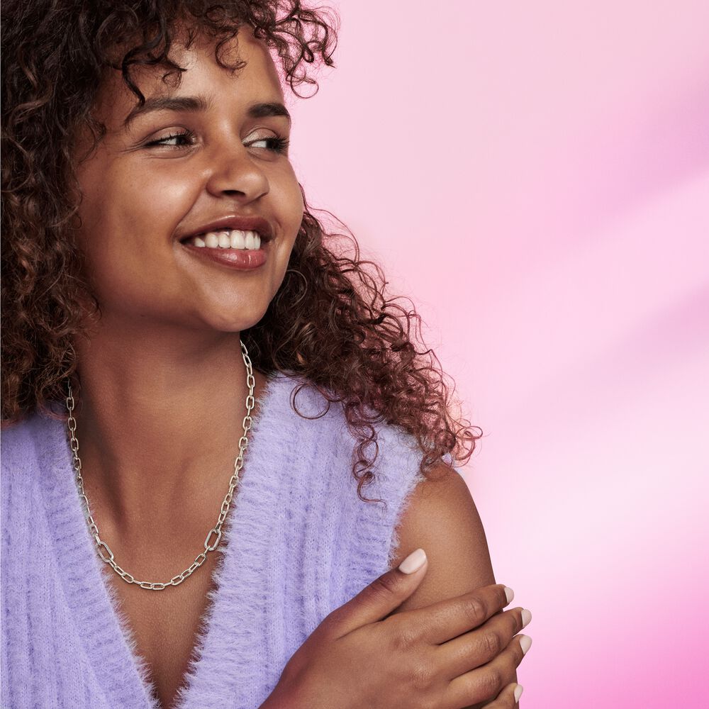 Pandora ME Halskette mit kleinen Kettengliedern - 399685C00-50