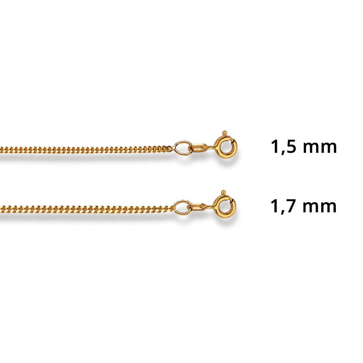 Luxoia Gold Classics Panzerkette Geschliffen Gelbgold 375/9k - 4140.03045/4001