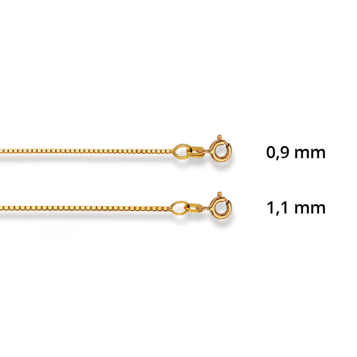 Luxoia Gold Classics Venezianerkette 4-Kant Gelbgold 375/9k