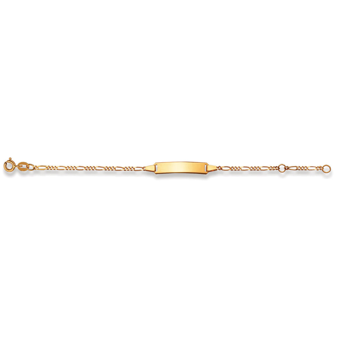 HK Gold Classics ID Armband Gelbgold 375/9k Figaro