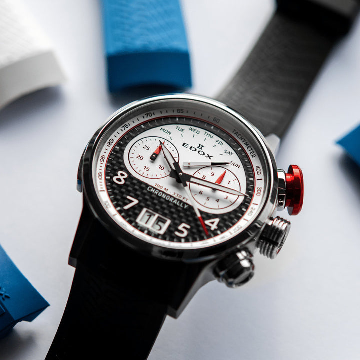 Edox Chronorally 45 Limited Edition Inspired by BMW Motorrad Motorsport and Rokit Superbike Team - 38003 TINR CANBR