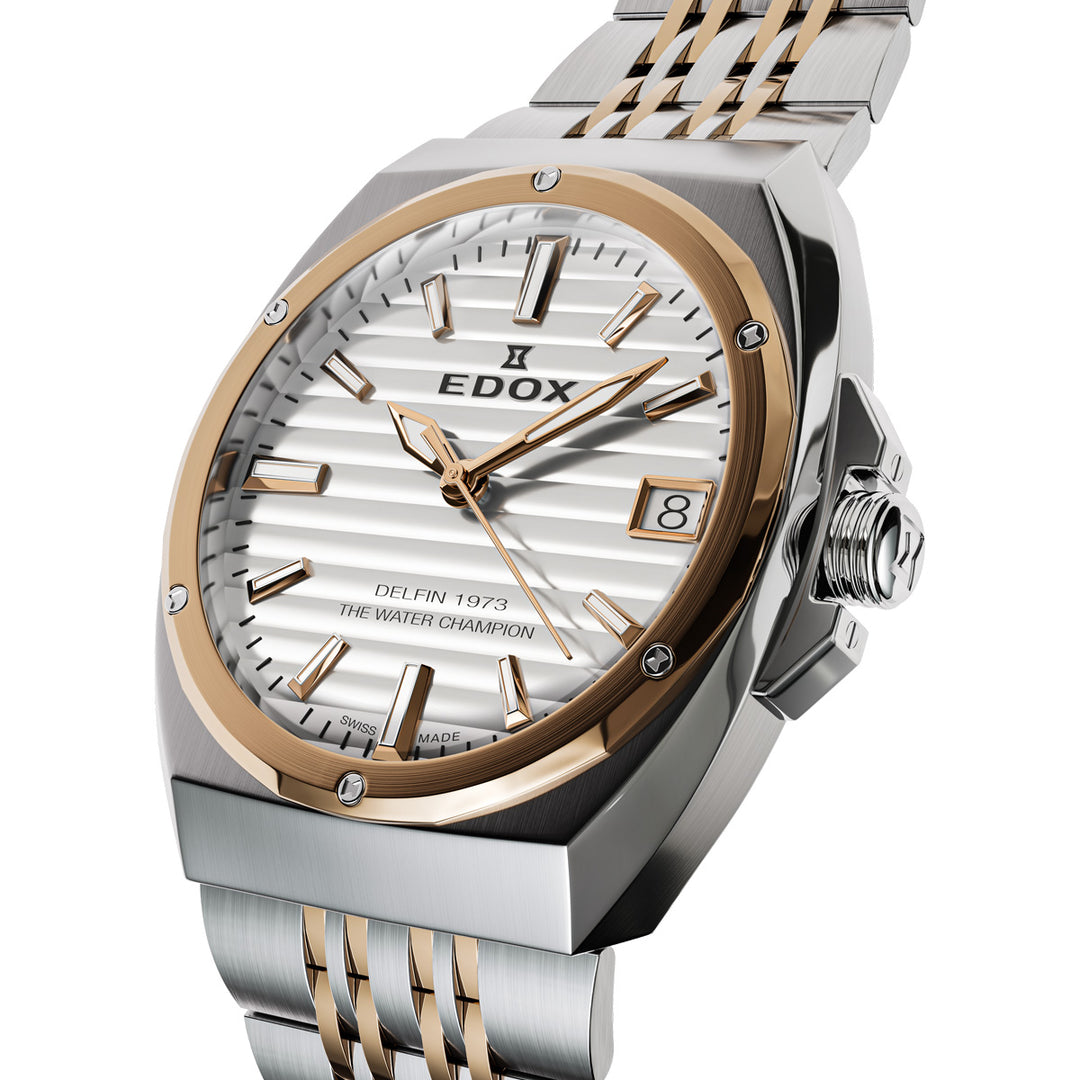 Edox Delfin 1973 Date Lady - 50504 357RM AIR