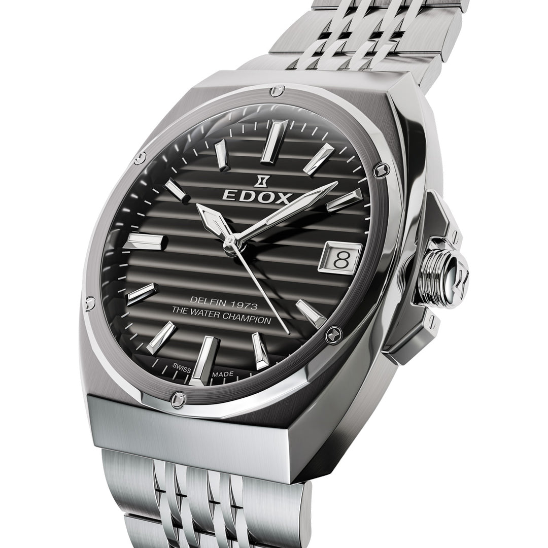 Edox Delfin 1973 Date Lady - 50504 3M NIN