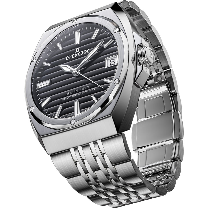 Edox Delfin 1973 Date Lady - 50504 3M NIN