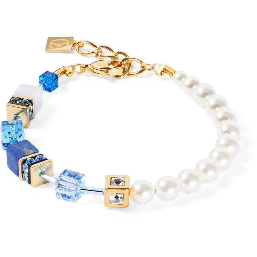 Coeur de Lion GeoCube Precious Fusion Pearls Bracelet - 5086/30-0716