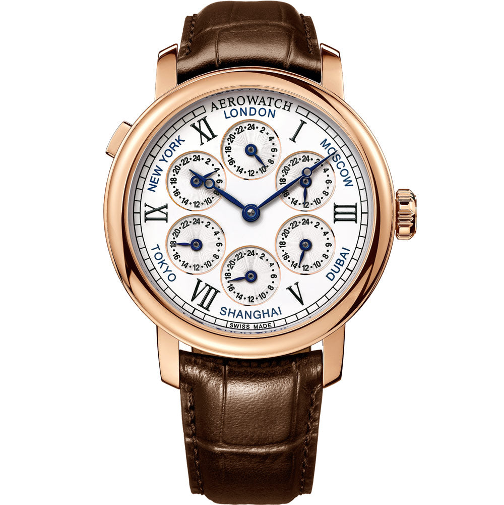 Aerowatch Renaissance 7 Time Zones - A 51974 R101