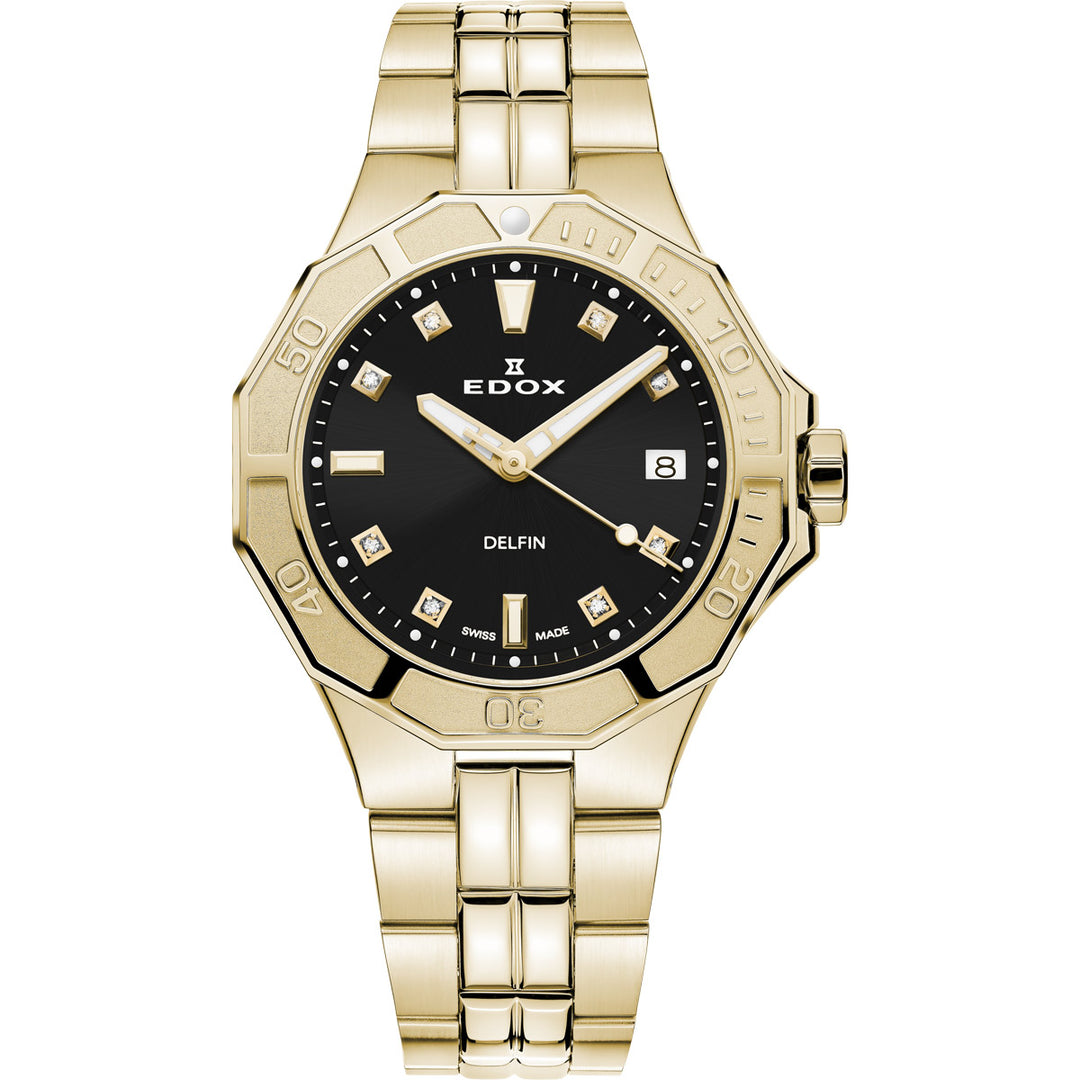 Edox Delfin Diver Date Lady - 53020 37JM NID