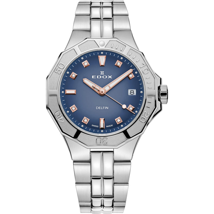 Edox Delfin Diver Date Lady - 53020 3M BUDDR
