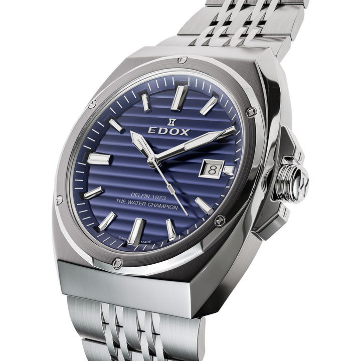 Edox Delfin 1973 Date Gents - 53032 3M BUIN