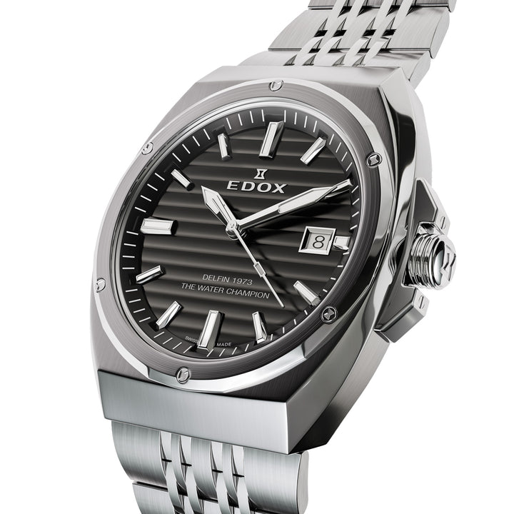 Edox Delfin 1973 Date Gents - 53032 3M NIN