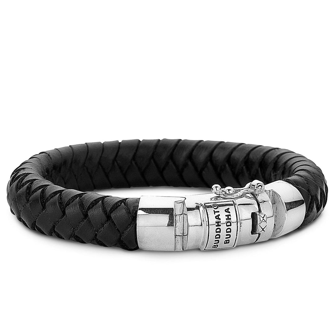 Buddha to Buddha Armband Ben Leder Schwarz