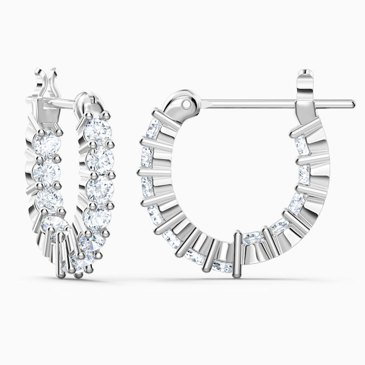 Swarovski Matrix Vittore Kreolen Rundschliff Weiss Rhodiniert - 5562126