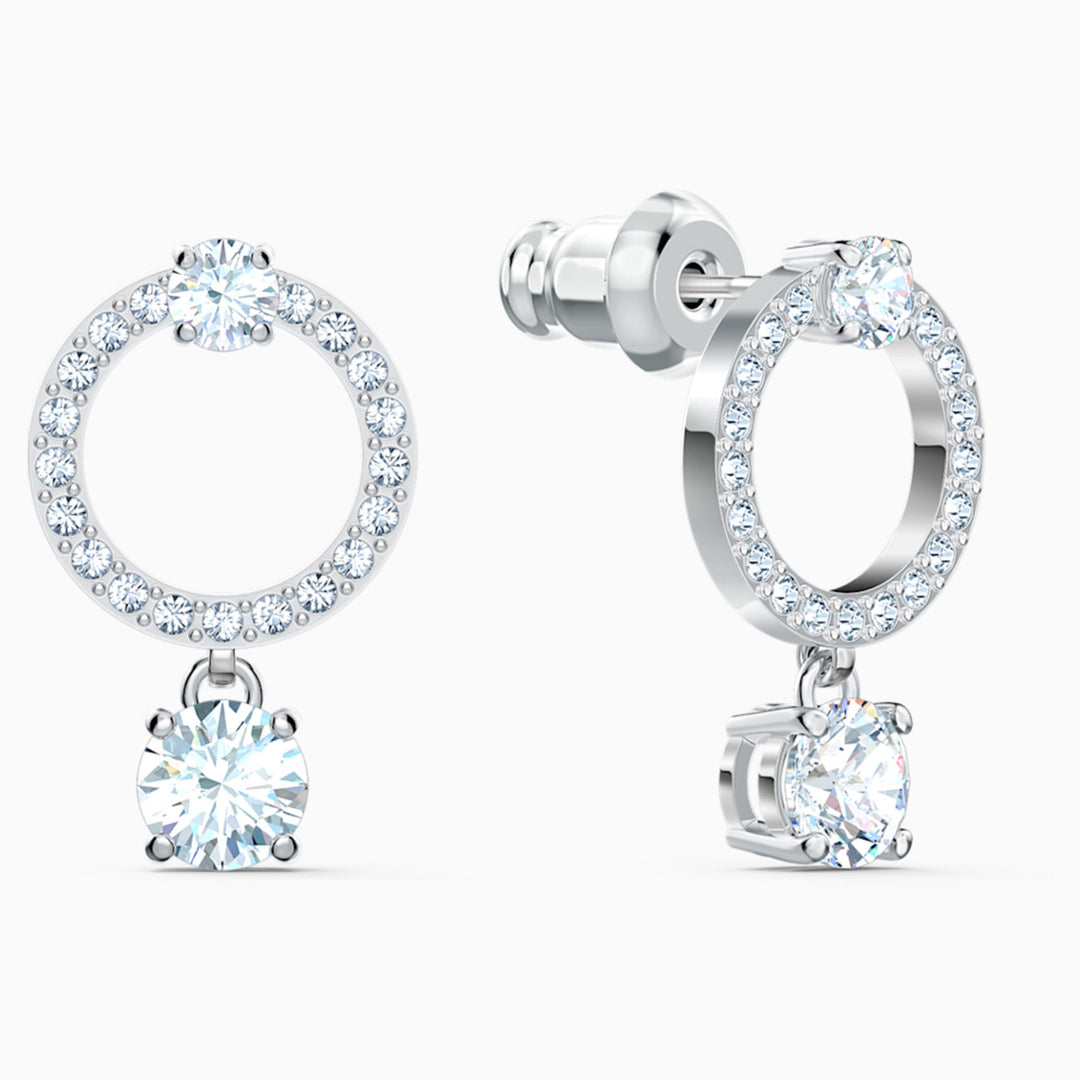 Swarovski Constella Kreolen Rundschliff Weiss Rhodiniert - 5563278