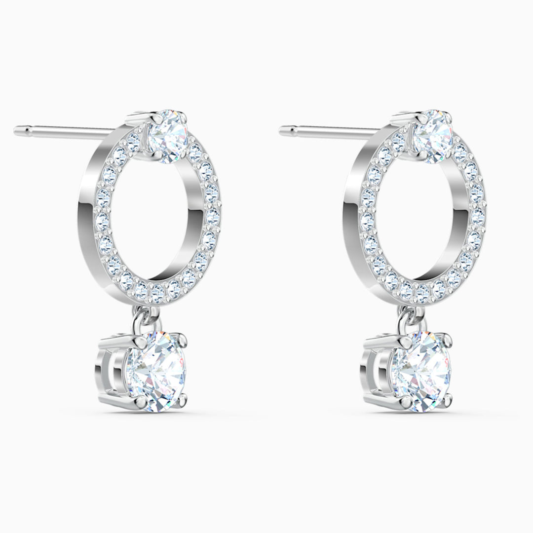 Swarovski Constella Kreolen Rundschliff Weiss Rhodiniert - 5563278