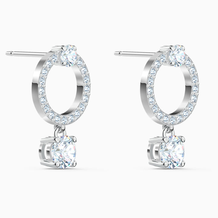 Swarovski Constella Kreolen Rundschliff Weiss Rhodiniert - 5563278