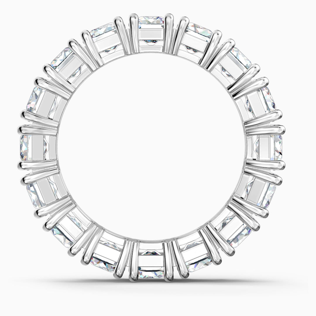 Swarovski Matrix Vittore Ring Rechteckschliff Weiss Rhodiniert