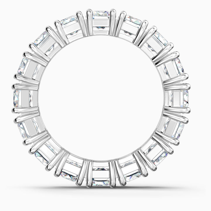Swarovski Matrix Vittore Ring Rechteckschliff Weiss Rhodiniert