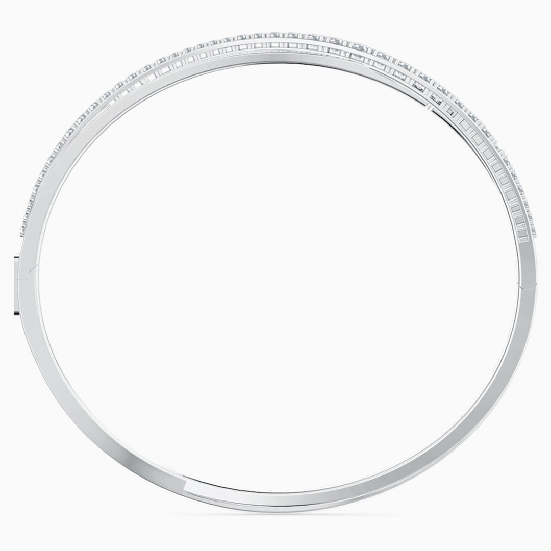 Swarovski Hyperbola Armreif Rundschliff Weiss Rhodiniert