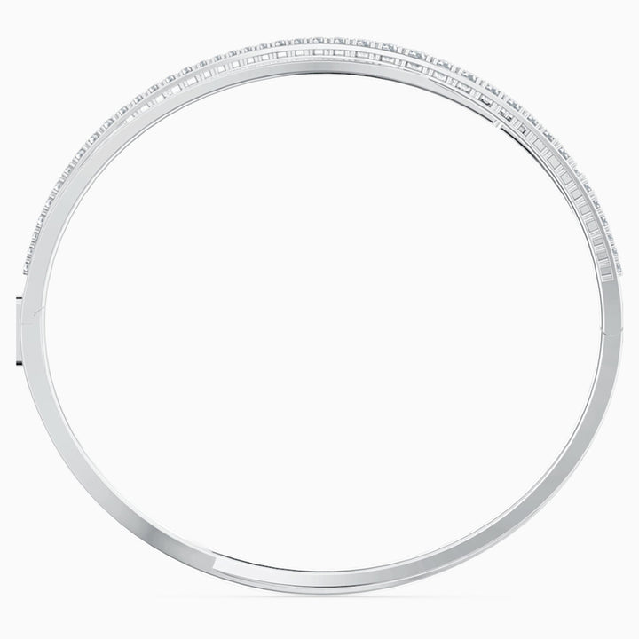 Swarovski Hyperbola Armreif Rundschliff Weiss Rhodiniert