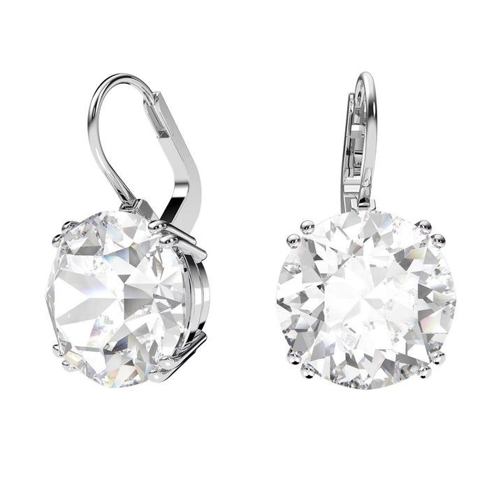 Swarovski Millenia Drop Ohrhänger Rundschliff Weiss Rhodiniert - 5628351