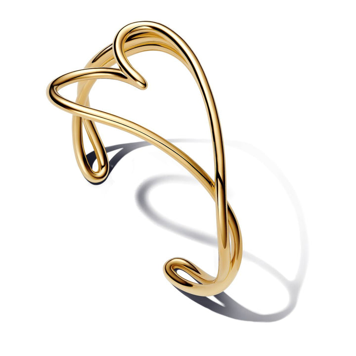 Pandora Organically Shaped Heart Bangle - 563808C00