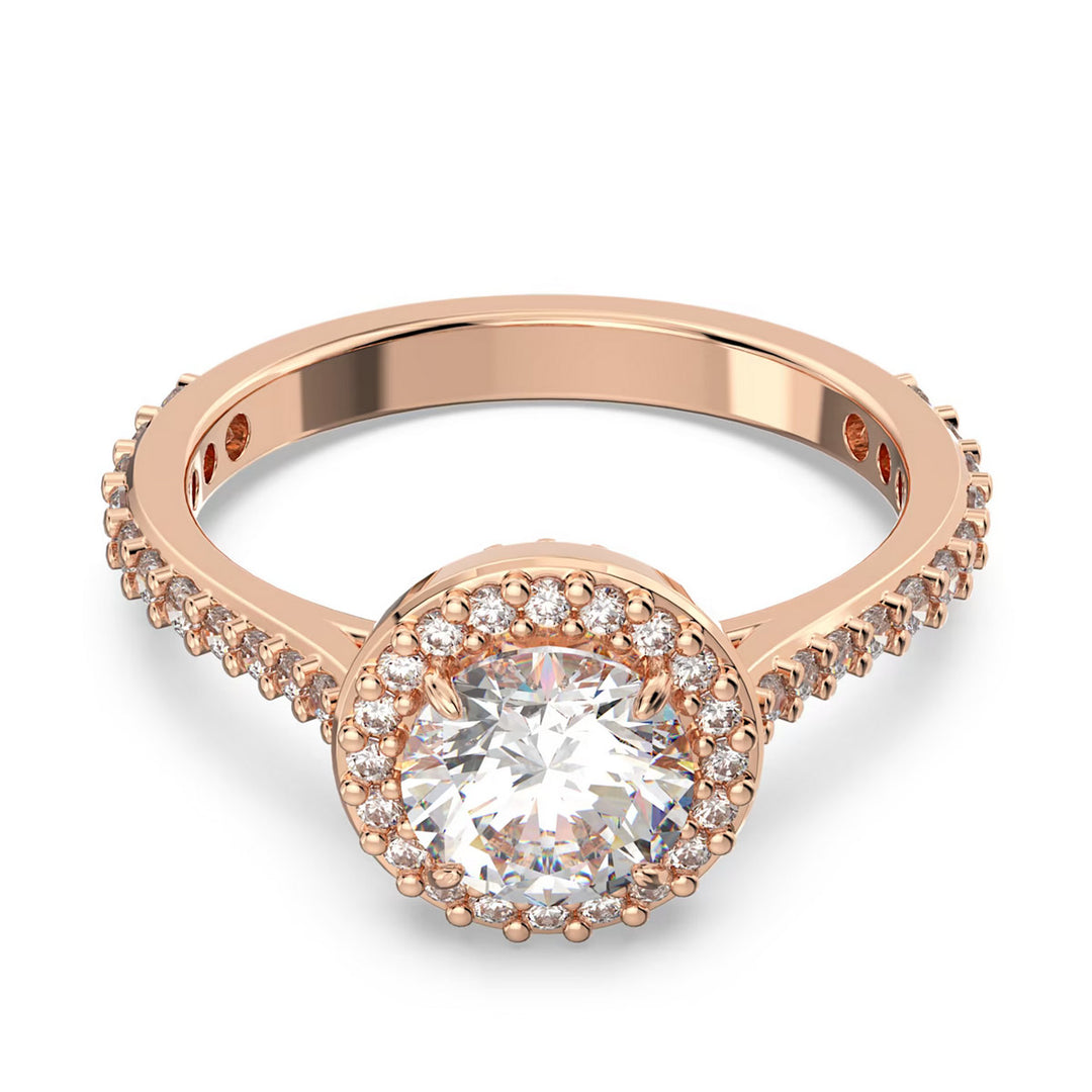 Swarovski Constella Cocktail Round Pavé Ring Rosé