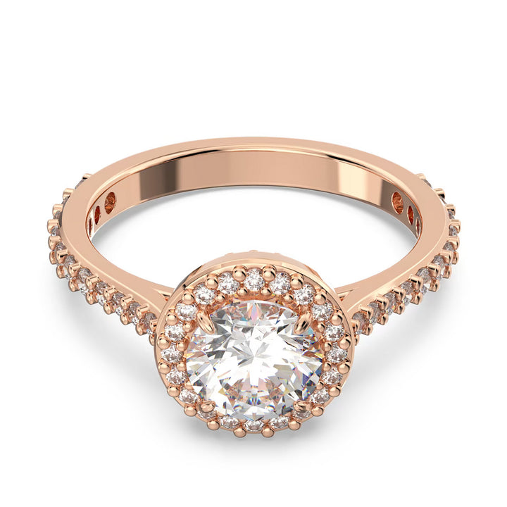Swarovski Constella Cocktail Round Pavé Ring Rosé