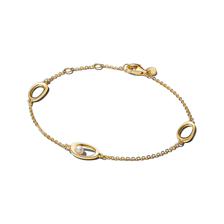 Pandora Organically Shaped Oval &amp; Treated Freshwater Cultured Pearl Bracelet - 564677C01