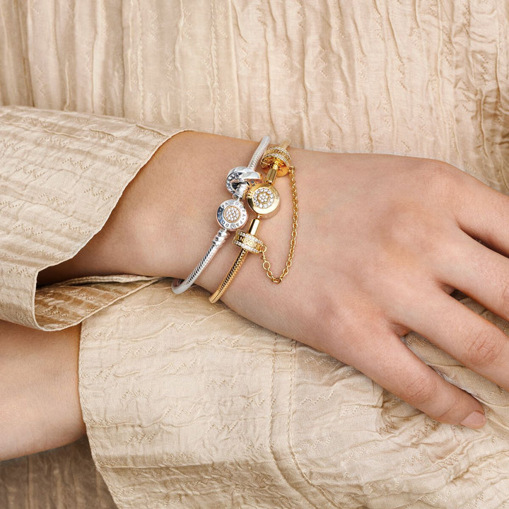 Pandora Funkelndes Crown O Schlangen Gliederarmband - 569046C01