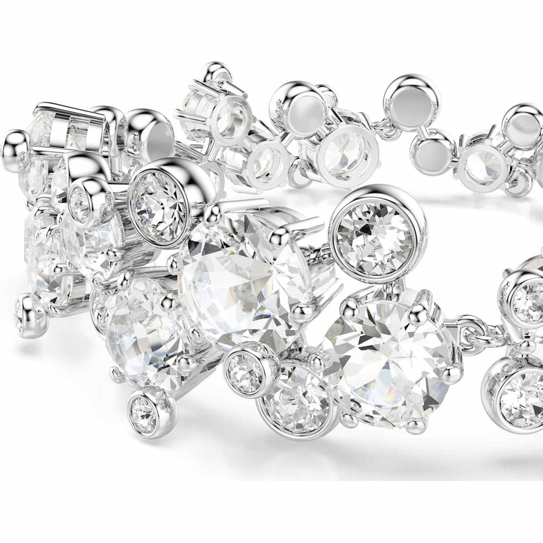 Swarovski Constella Armband Verschiedene Schliffe Weiss Rhodiniert - 5722469