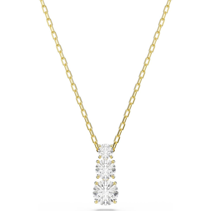Swarovski Collana Stilla Attract Taglio Round Bianc, Placcato color oro - 5723298