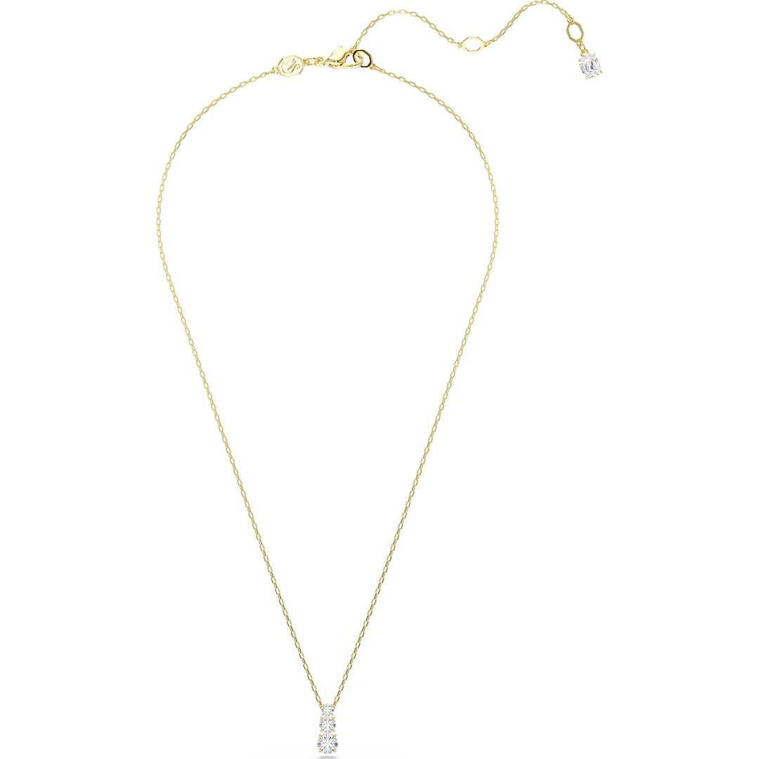 Swarovski Stilla Attract Halskette Rundschliff Weiss Goldlegierungsschicht - 5723298