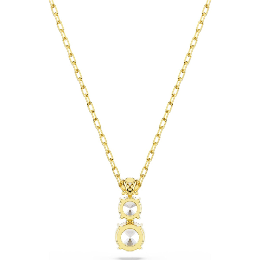Swarovski Stilla Attract Halskette Rundschliff Weiss Goldlegierungsschicht - 5723298