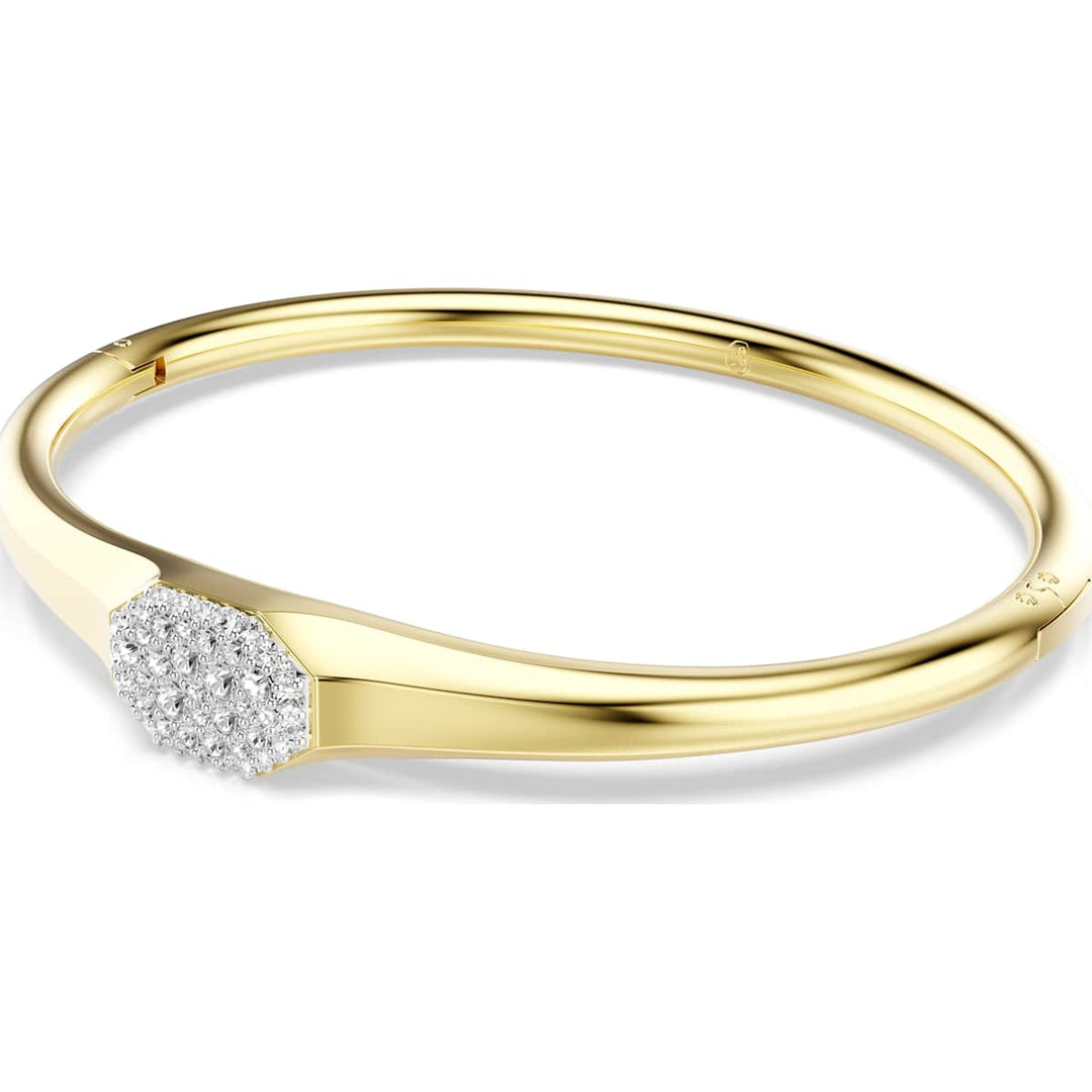 Swarovski Dextera Armreif Rundschliff Weiss Goldlegierungsschicht