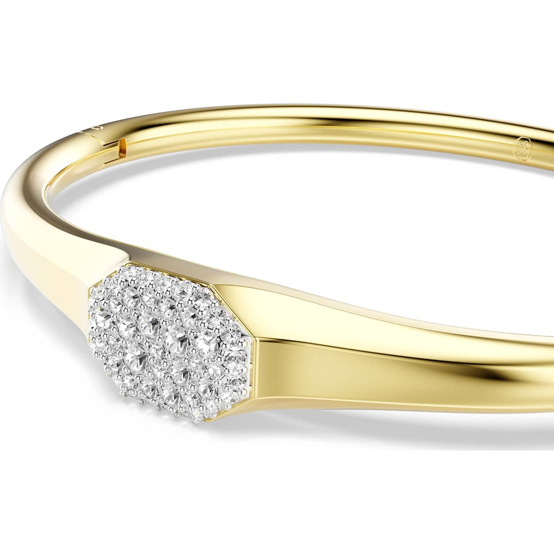 Swarovski Dextera Armreif Rundschliff Weiss Goldlegierungsschicht