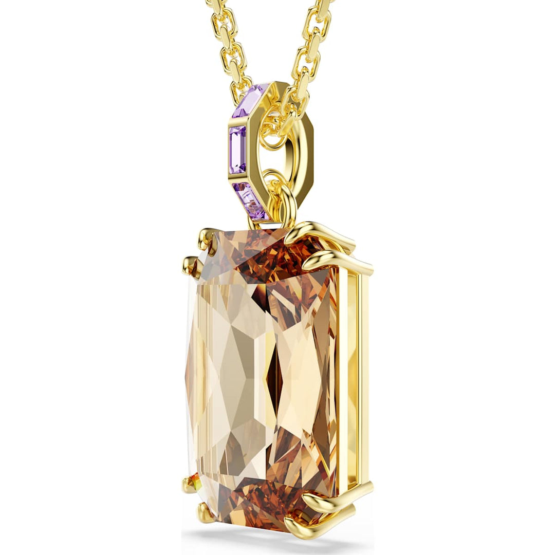 Swarovski Millenia Halskette Oktagon Schliff Karamell Goldlegierungsschicht - 5725752