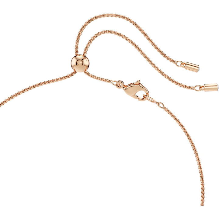 Swarovski Constella Halskette Kristallperle Rundschliff Weiss Roségold Legierungsschicht - 5728589