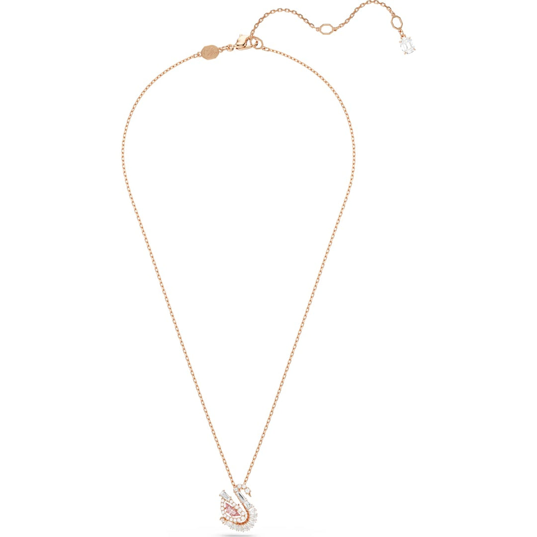 Swarovski Swan Halskette Verschiedene Schliffe Schwan Rosa - 5732414