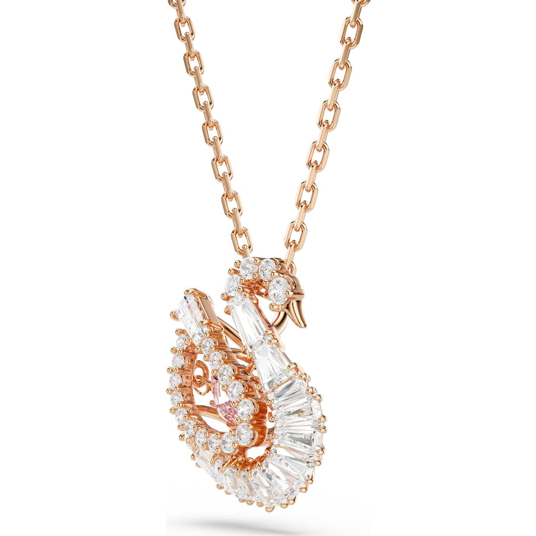 Swarovski Swan Halskette Verschiedene Schliffe Schwan Rosa - 5732414